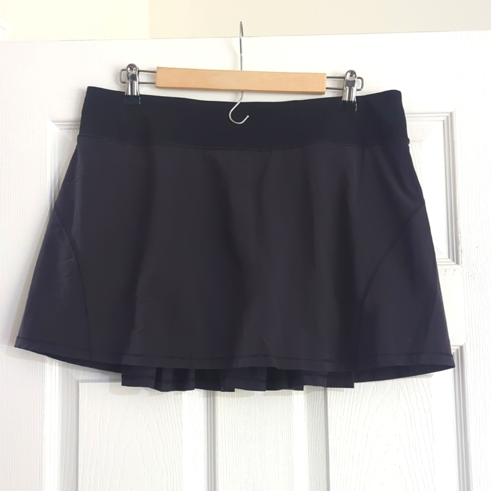 Lululemon Athletica Black Skort, Size 10Tall